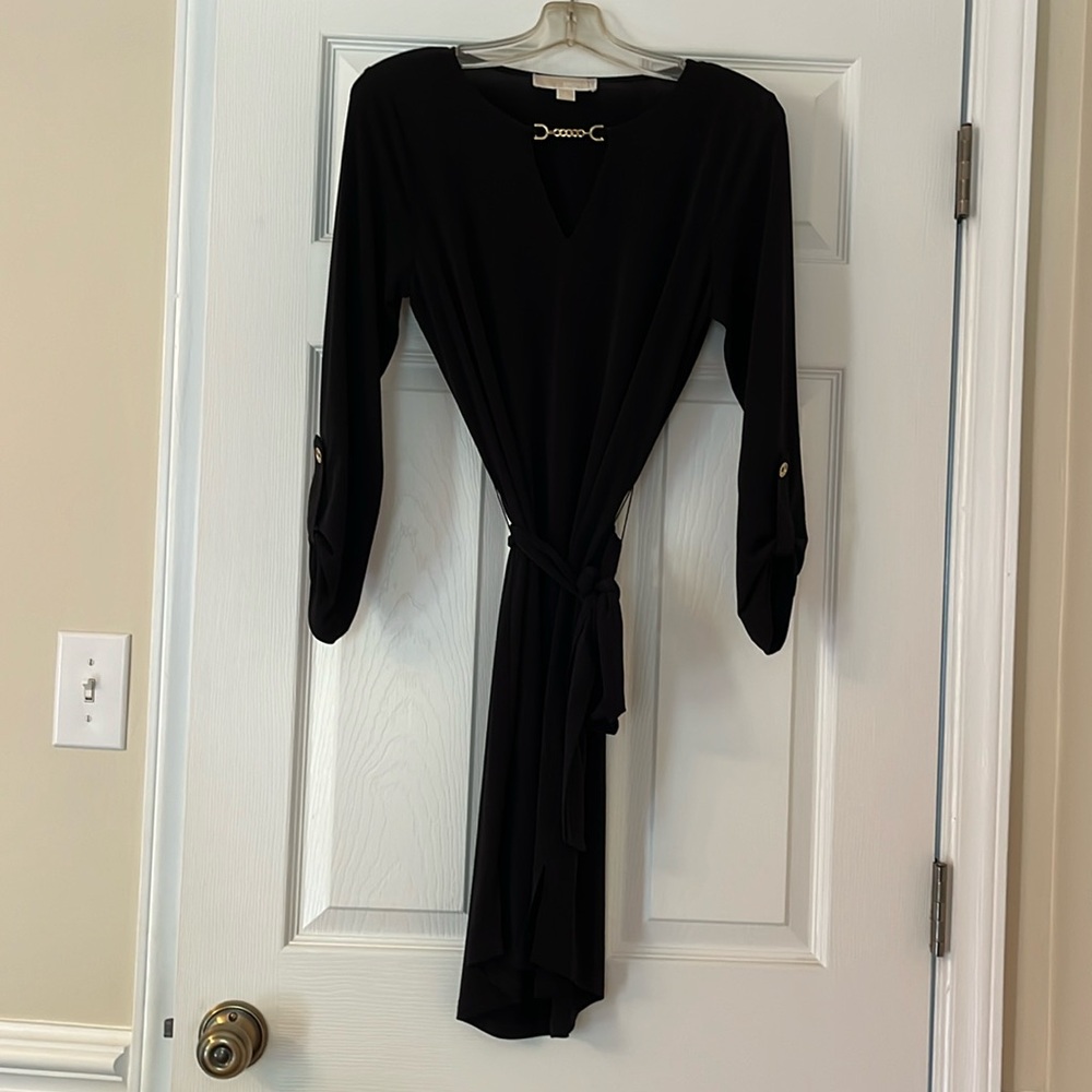 Michael Kors black jersey dress size small